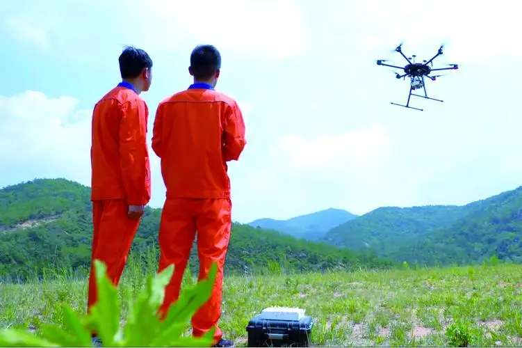 尉犁无人机倾斜摄影巡检拍摄